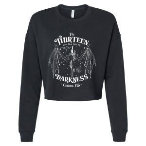 We Are The Thirteen From Now Until The Darkness Claim Cropped Pullover Crew