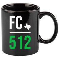 Womens Austin Texas Soccer 512 Futbol Fan Match Day Badge 11oz C Handle Ceramic Mug