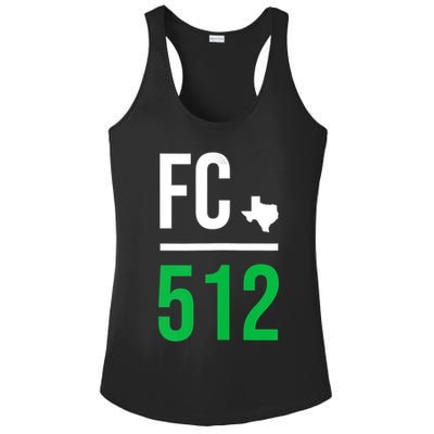 Womens Austin Texas Soccer 512 Futbol Fan Match Day Badge Ladies PosiCharge Competitor Racerback Tank