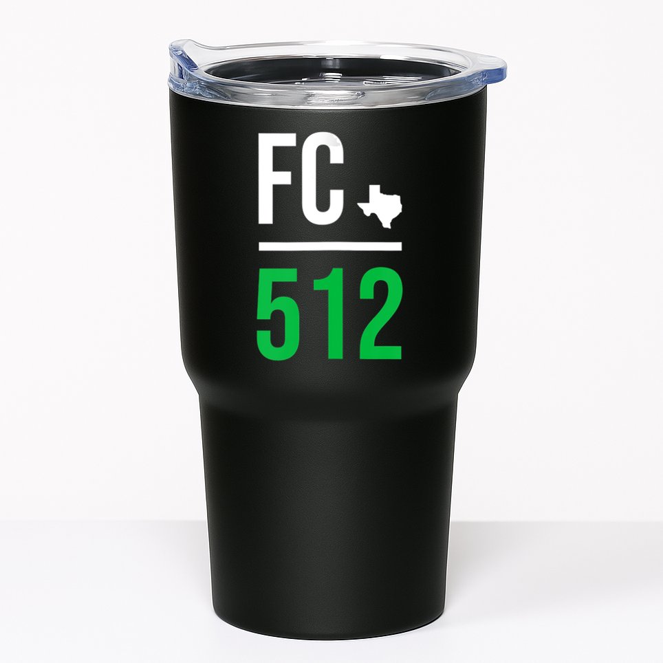 Womens Austin Texas Soccer 512 Futbol Fan Match Day Badge Tumbler