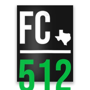 Womens Austin Texas Soccer 512 Futbol Fan Match Day Badge Poster