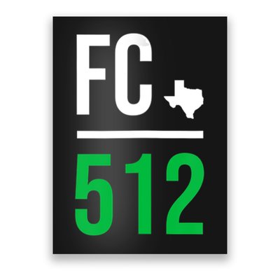 Womens Austin Texas Soccer 512 Futbol Fan Match Day Badge Poster