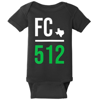 Womens Austin Texas Soccer 512 Futbol Fan Match Day Badge Baby Bodysuit