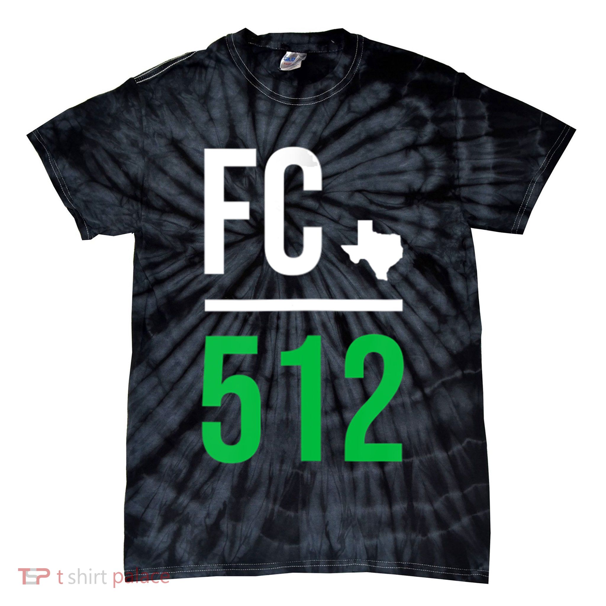 Womens Austin Texas Soccer 512 Futbol Fan Match Day Badge Tie-Dye T-Shirt