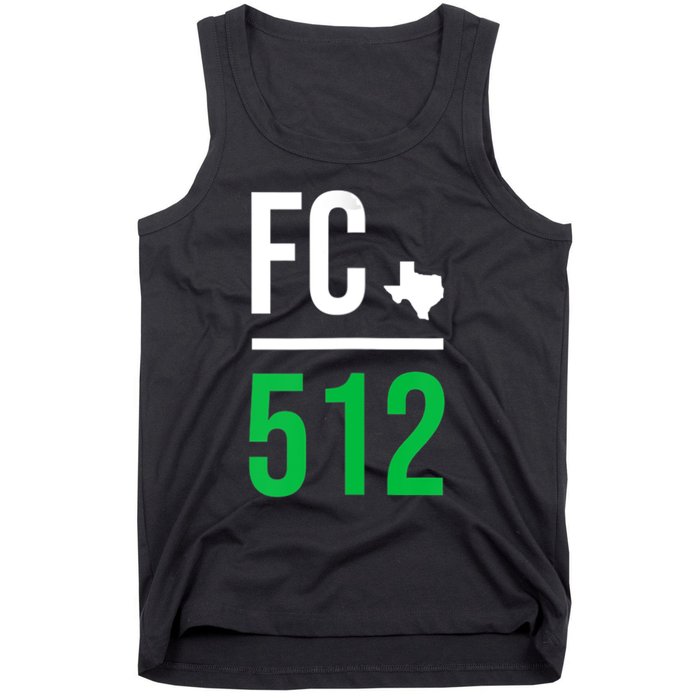 Womens Austin Texas Soccer 512 Futbol Fan Match Day Badge Tank Top