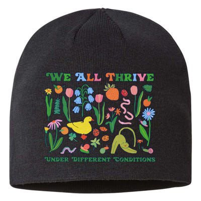 We All Thrive Under Different Conditions Autism Teacher Special Education Sustainable Beanie