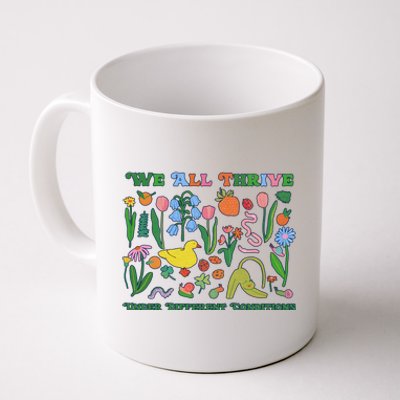 We All Thrive Under Different Conditions Autism Teacher Special Education Coffee Mug