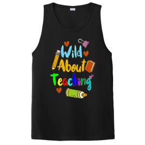 Wild About Teaching Designs For Teachers Gift PosiCharge Competitor Tank