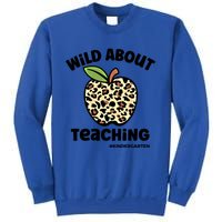 Wild About Teaching Kindergarten Leopard Teacher Gift Sweatshirt