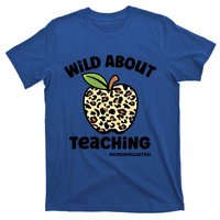 Wild About Teaching Kindergarten Leopard Teacher Gift T-Shirt