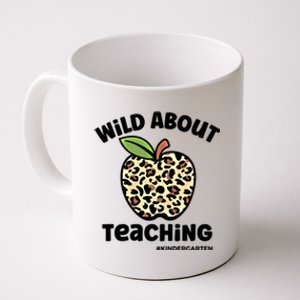 Wild About Teaching Kindergarten Leopard Teacher Gift Coffee Mug