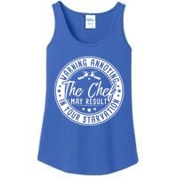 Warning Annoying The Chef May Result In Your Starvation Cute Gift Ladies Essential Tank