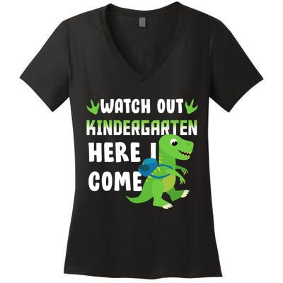 Watch Out Kindergarten Here I Come Women's V-Neck T-Shirt