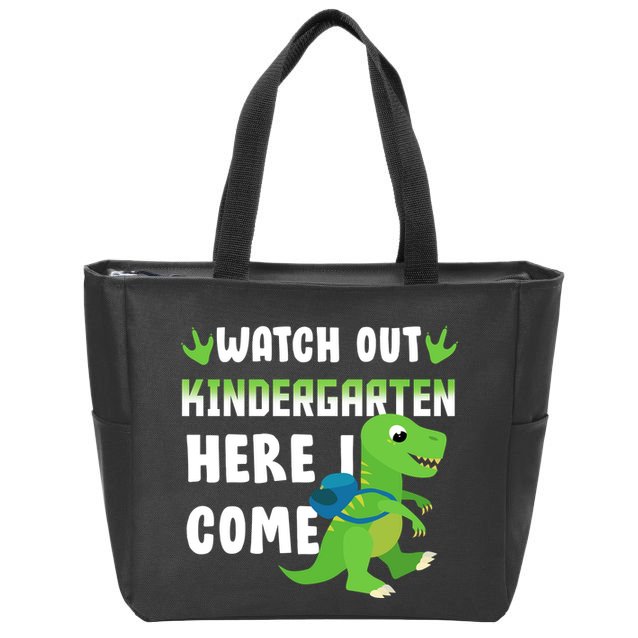 Watch Out Kindergarten Here I Come Zip Tote Bag
