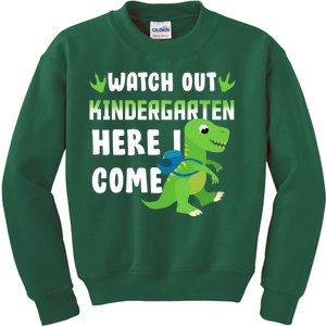 Watch Out Kindergarten Here I Come Kids Sweatshirt