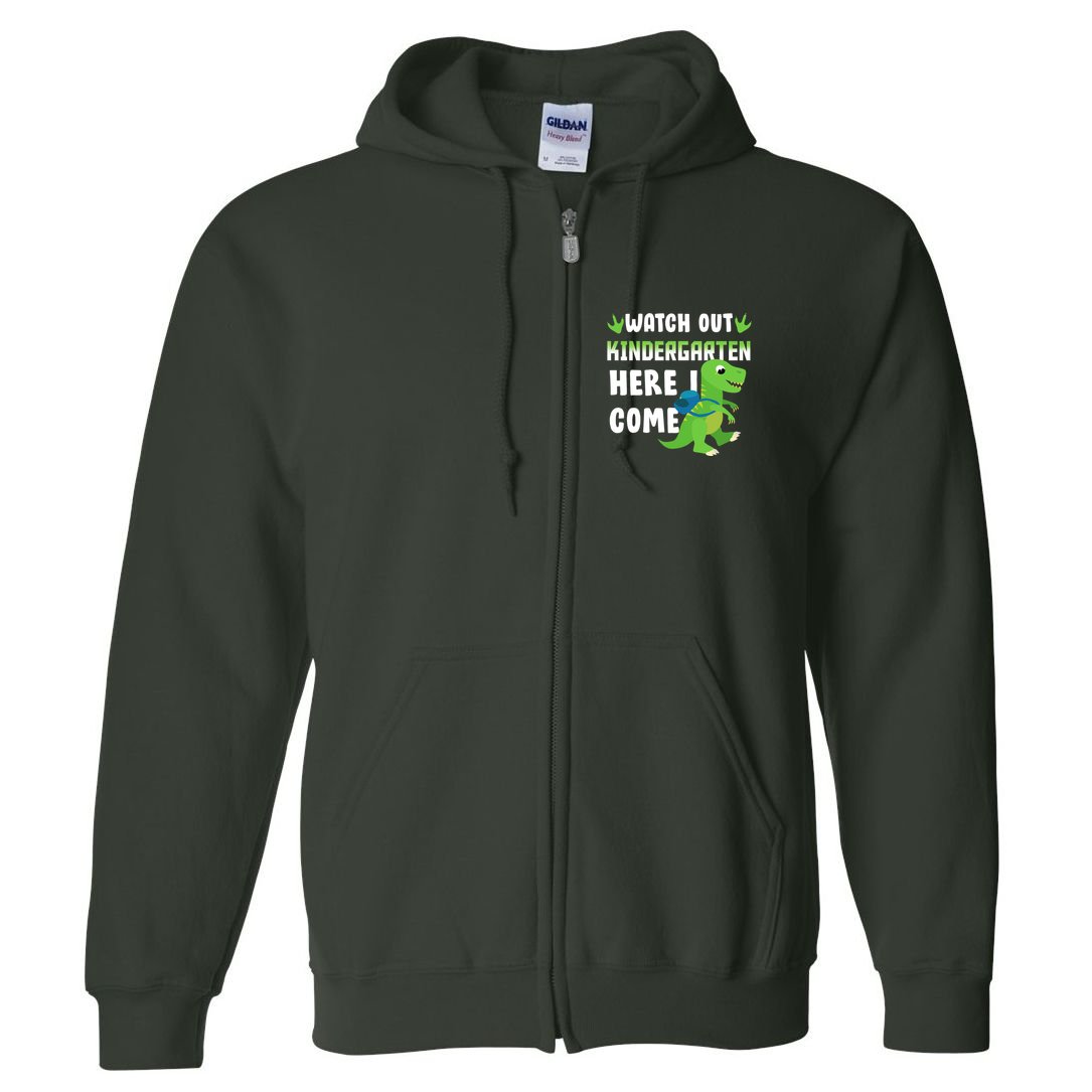 Watch Out Kindergarten Here I Come Full Zip Hoodie