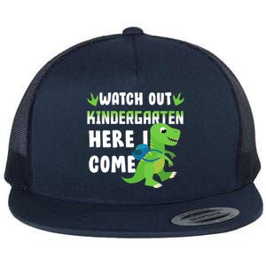 Watch Out Kindergarten Here I Come Flat Bill Trucker Hat