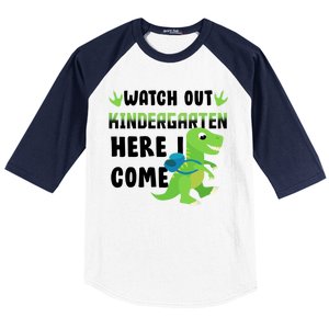 Watch Out Kindergarten Here I Come Baseball Sleeve Shirt