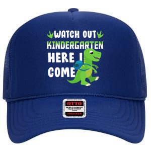 Watch Out Kindergarten Here I Come High Crown Mesh Back Trucker Hat