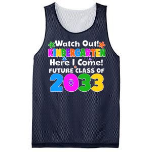 Watch Out! Kindergarten Here I Come! Future Class of 2033 Mesh Reversible Basketball Jersey Tank