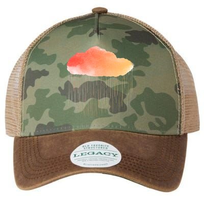 Water Color Cloud Rainy Day Legacy Tie Dye Trucker Hat