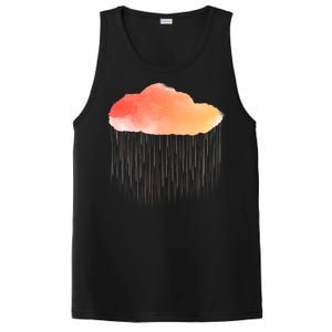 Water Color Cloud Rainy Day PosiCharge Competitor Tank