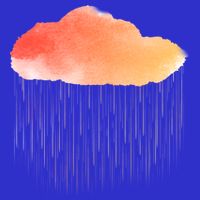 Water Color Cloud Rainy Day T-Shirt