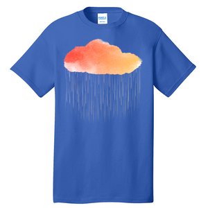 Water Color Cloud Rainy Day Tall T-Shirt