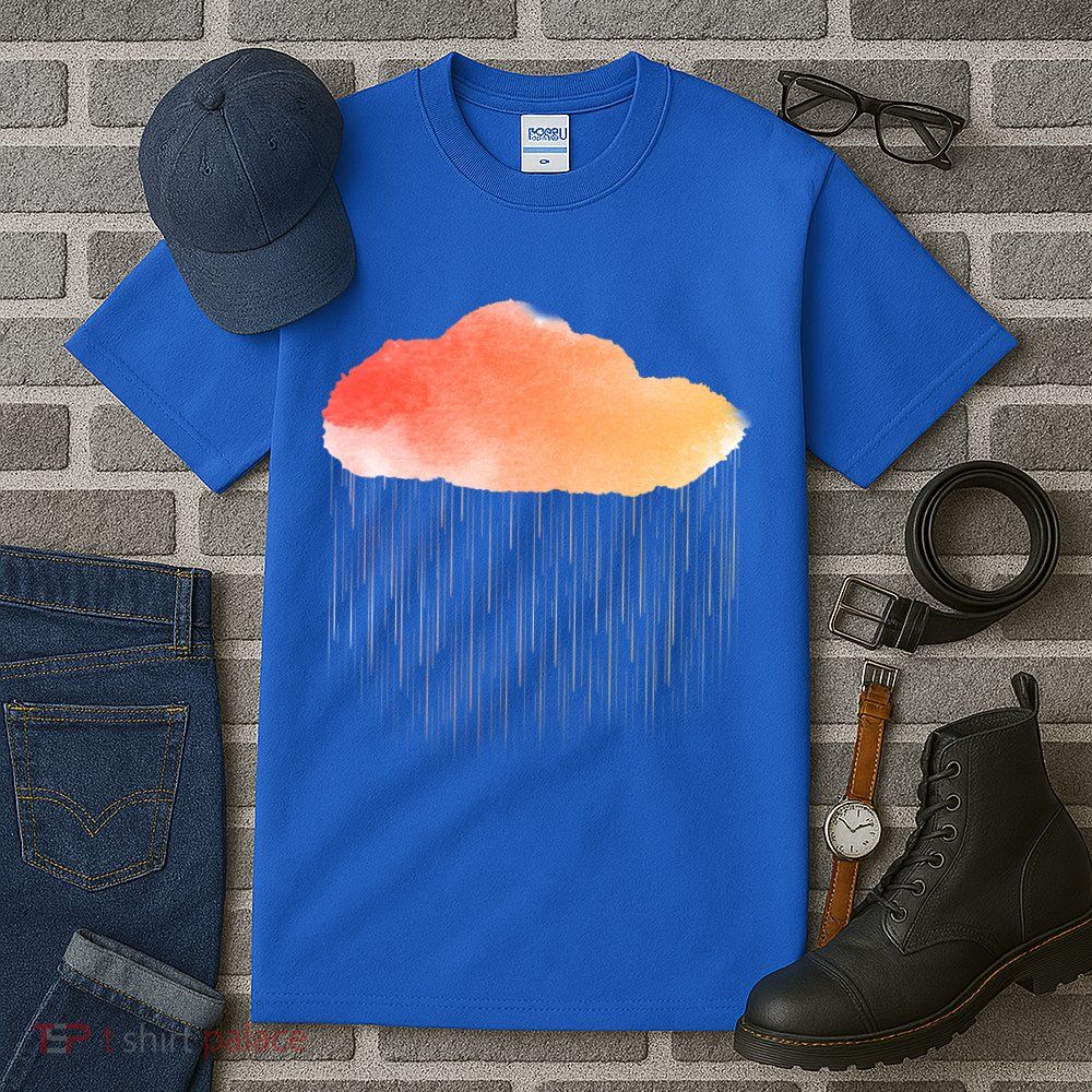 Water Color Cloud Rainy Day Tall T-Shirt