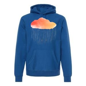 Water Color Cloud Rainy Day Premium Hoodie