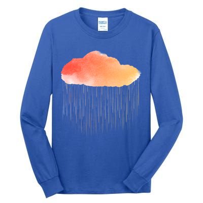 Water Color Cloud Rainy Day Tall Long Sleeve T-Shirt