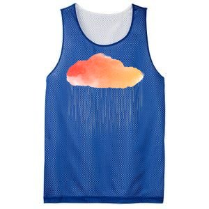 Water Color Cloud Rainy Day Mesh Reversible Basketball Jersey Tank