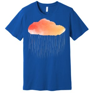 Water Color Cloud Rainy Day Premium T-Shirt