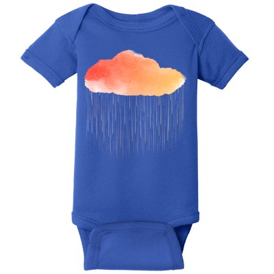 Water Color Cloud Rainy Day Baby Bodysuit