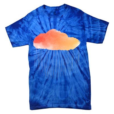 Water Color Cloud Rainy Day Tie-Dye T-Shirt
