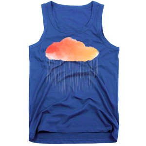 Water Color Cloud Rainy Day Tank Top