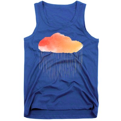 Water Color Cloud Rainy Day Tank Top