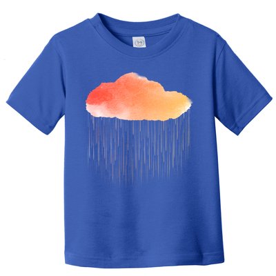 Water Color Cloud Rainy Day Toddler T-Shirt