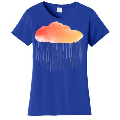 Water Color Cloud Rainy Day Women's T-Shirt