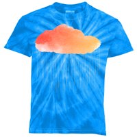 Water Color Cloud Rainy Day Kids Tie-Dye T-Shirt