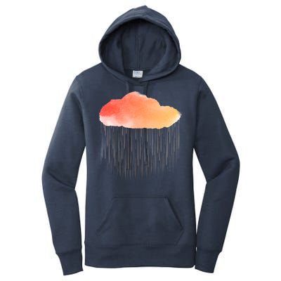 Water Color Cloud Rainy Day Women's Pullover Hoodie