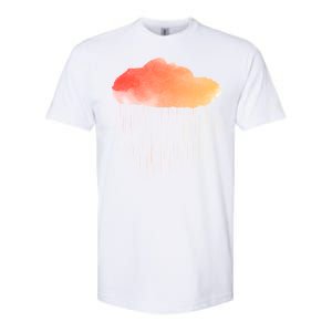 Water Color Cloud Rainy Day Softstyle CVC T-Shirt