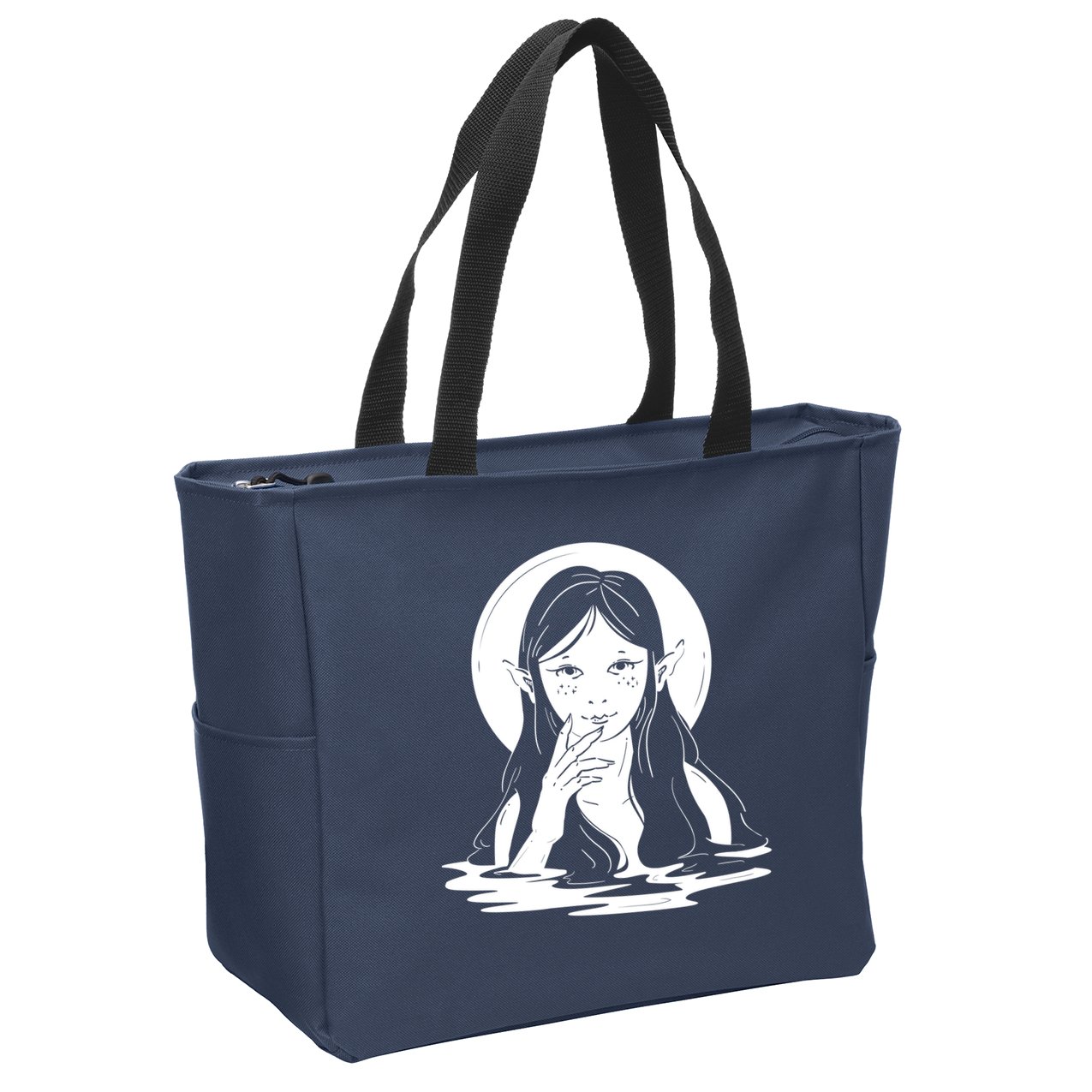 Water Creature Zip Tote Bag