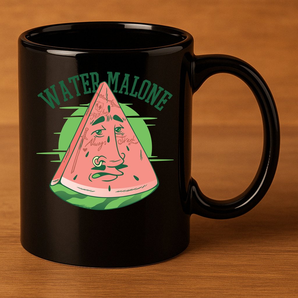 Water Malone 11oz C Handle Ceramic Mug