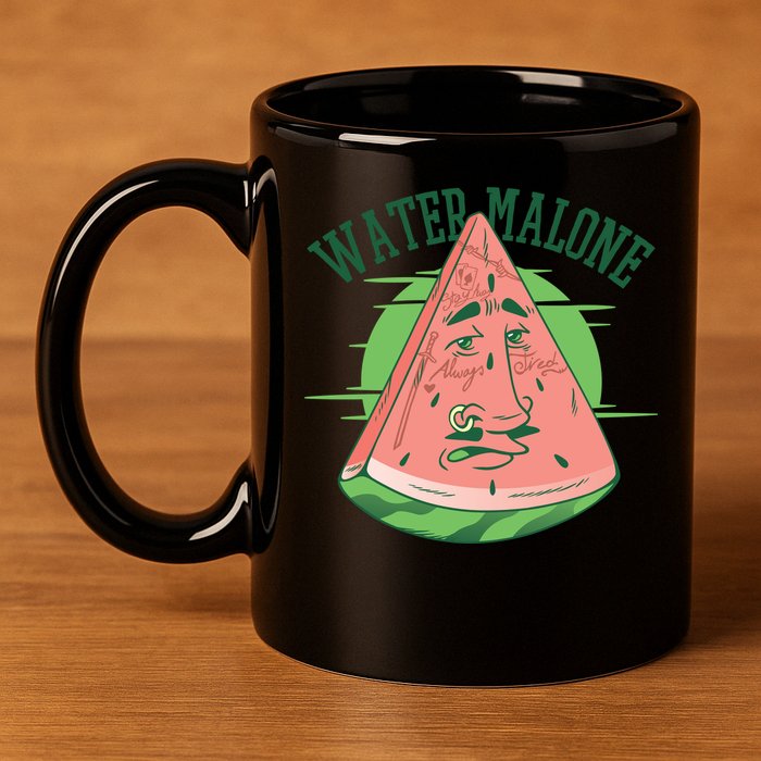 Water Malone 11oz C Handle Ceramic Mug