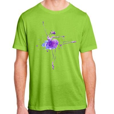 Watercolor Ballerina Adult ChromaSoft Performance T-Shirt