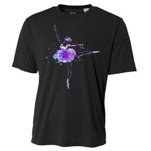 Watercolor Ballerina Cooling Performance Crew T-Shirt