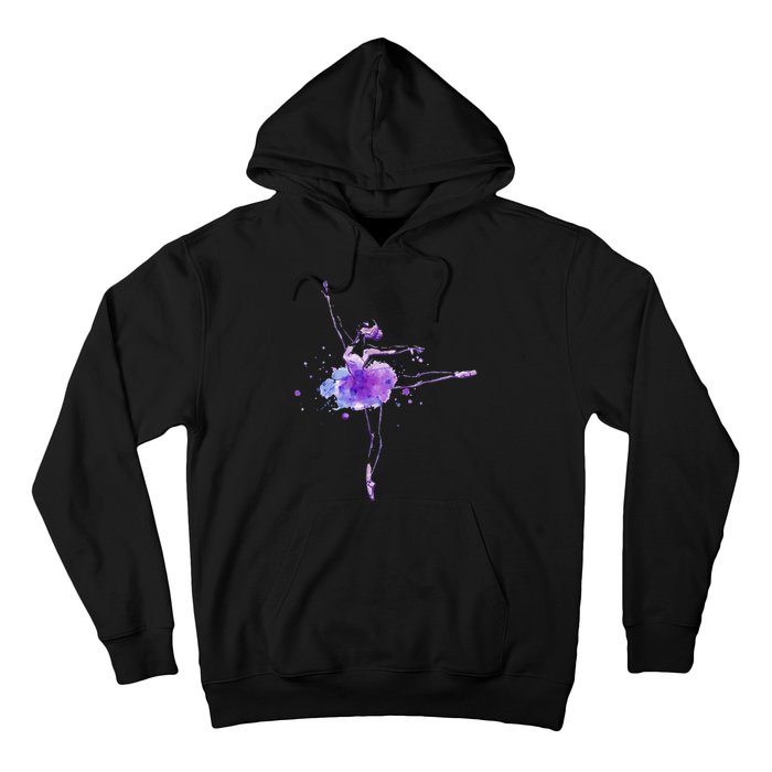 Watercolor Ballerina Hoodie