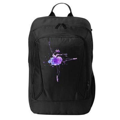 Watercolor Ballerina City Backpack