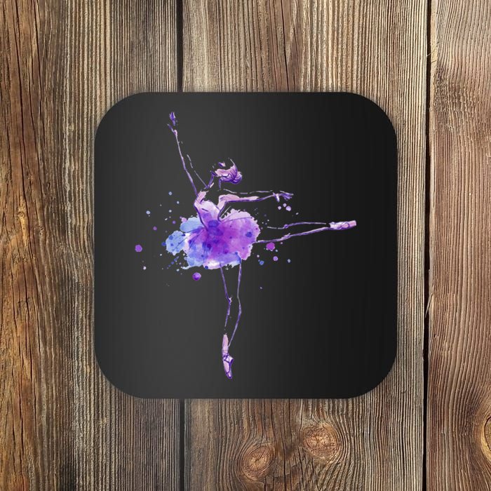 Watercolor Ballerina Coaster